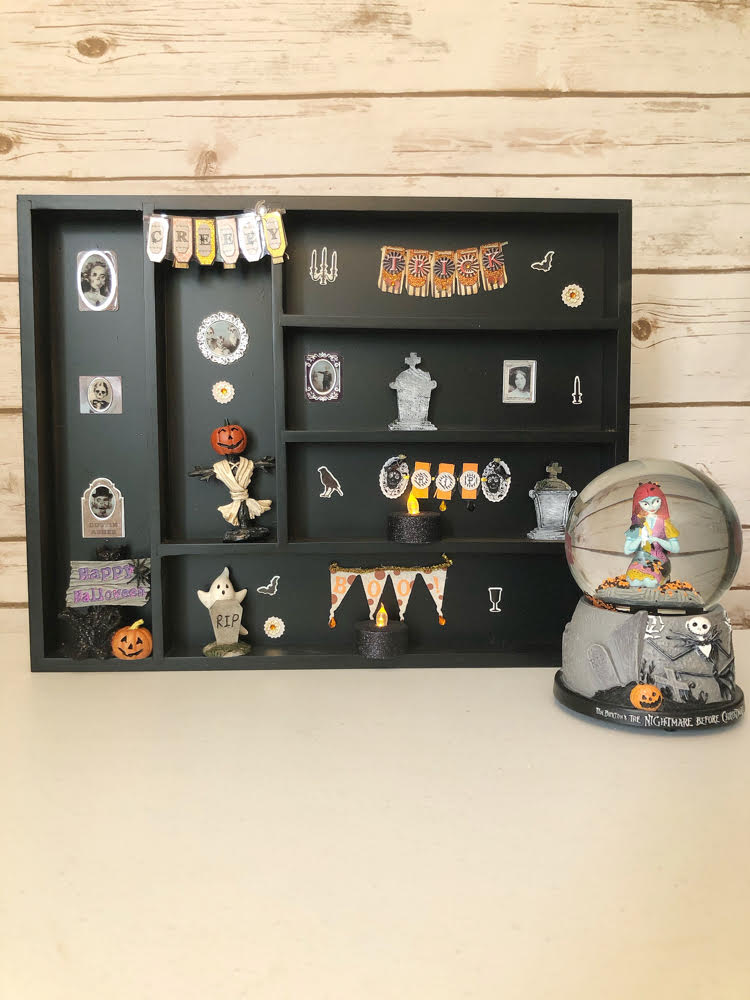 DIY Halloween shadow box