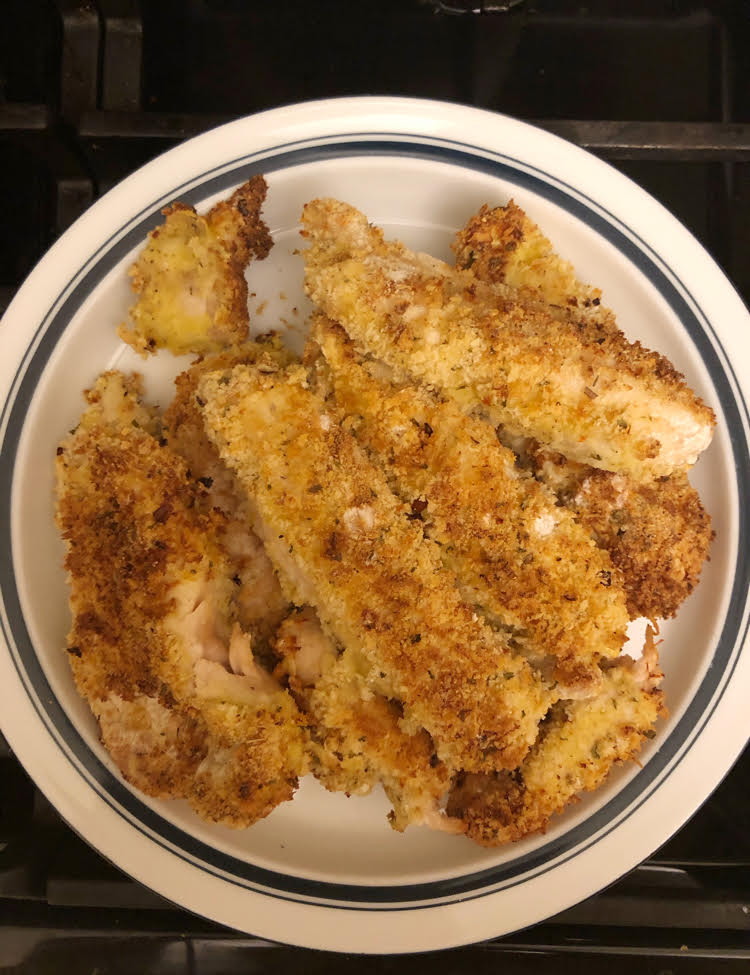 a plate of air fried chicken with a crispy and delicious coating