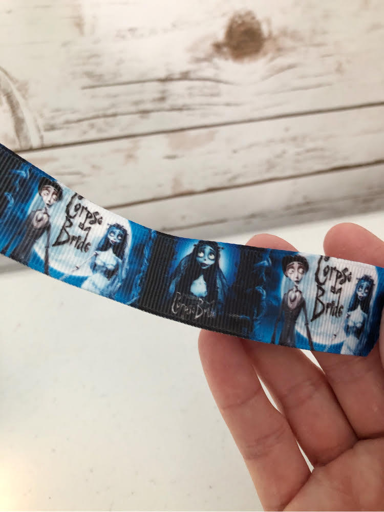 Corpse Bride Victor and Victoria grosgrain ribbon