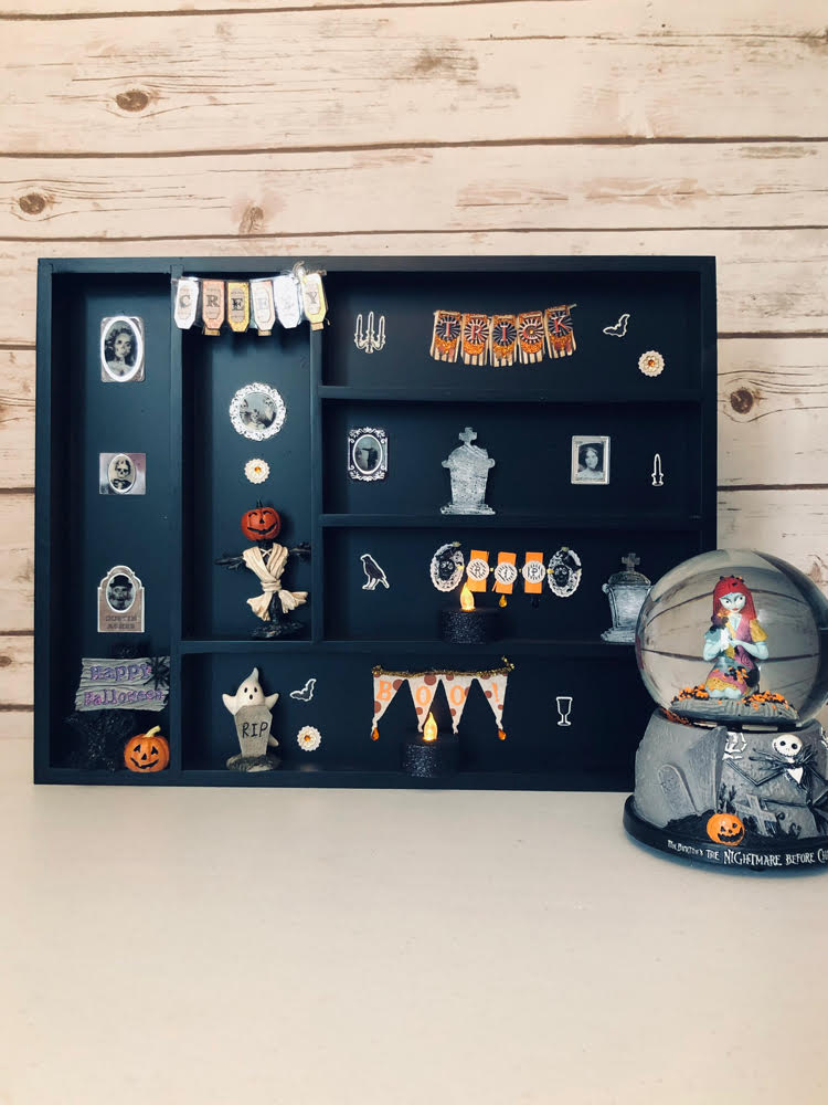 DIY Halloween shadow box