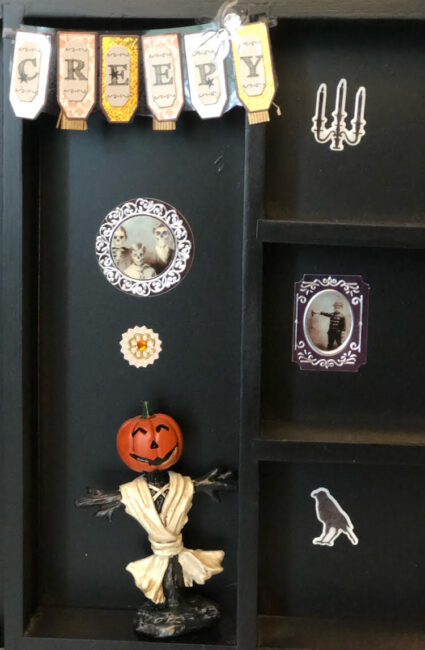 DIY Halloween Shadow Box - momhomeguide.com
