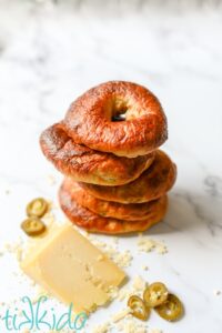 homemade jalapeño bagels