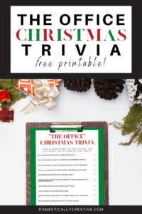 The Office Free Christmas Trivia printable