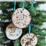 DIY Wood Slice Christmas Ornaments Using Silhouette Cameo ...