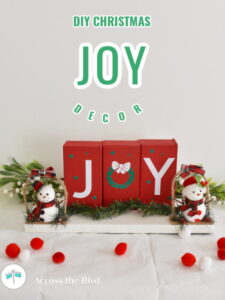 DIY Christmas joy decorations