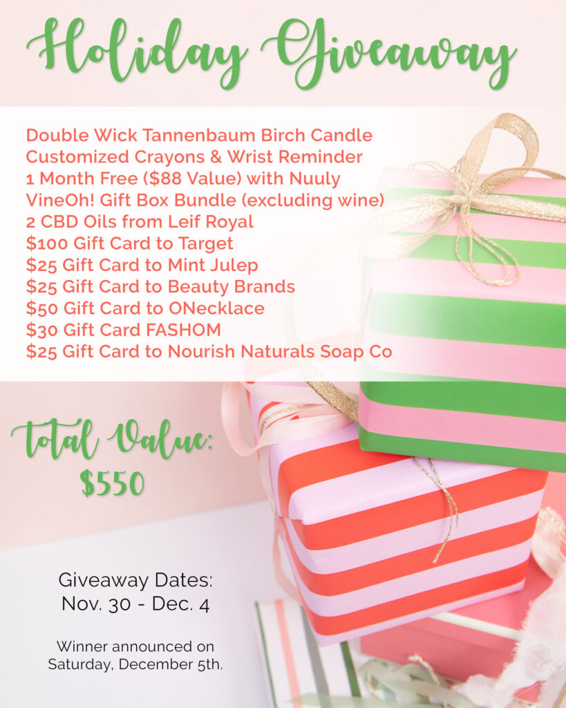 holiday giveaway bundle with target gift card