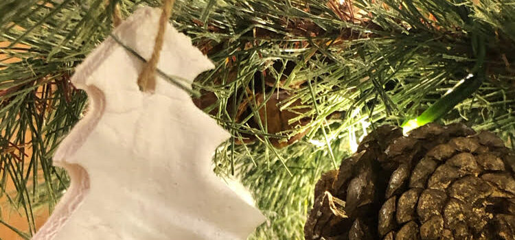 Christmas tree salt dough ornament