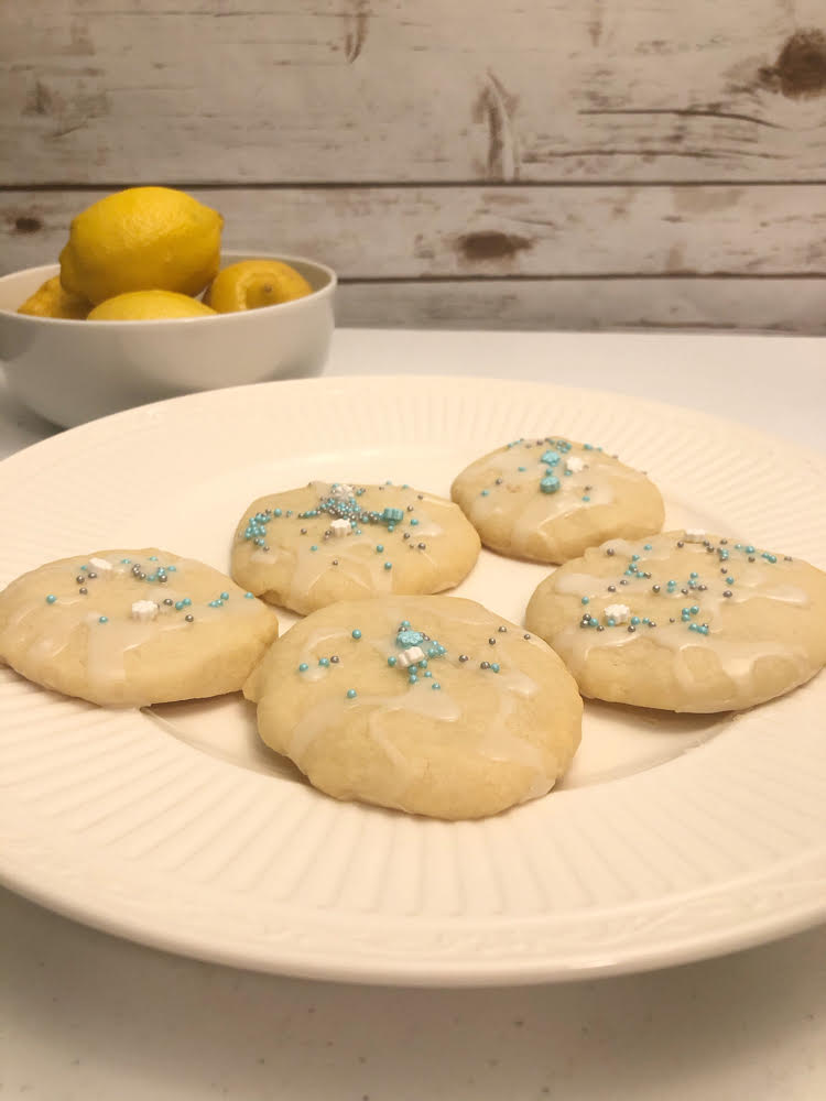 Lemon Shortbread Cookies with a Lemon Glaze - momhomeguide.com