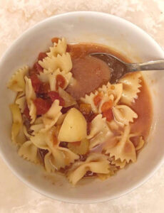 tomato potato vegetable soup with broth