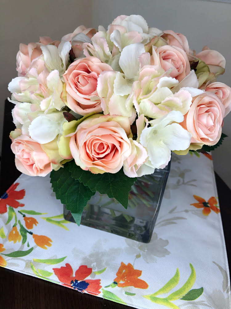 faux roses bouquet