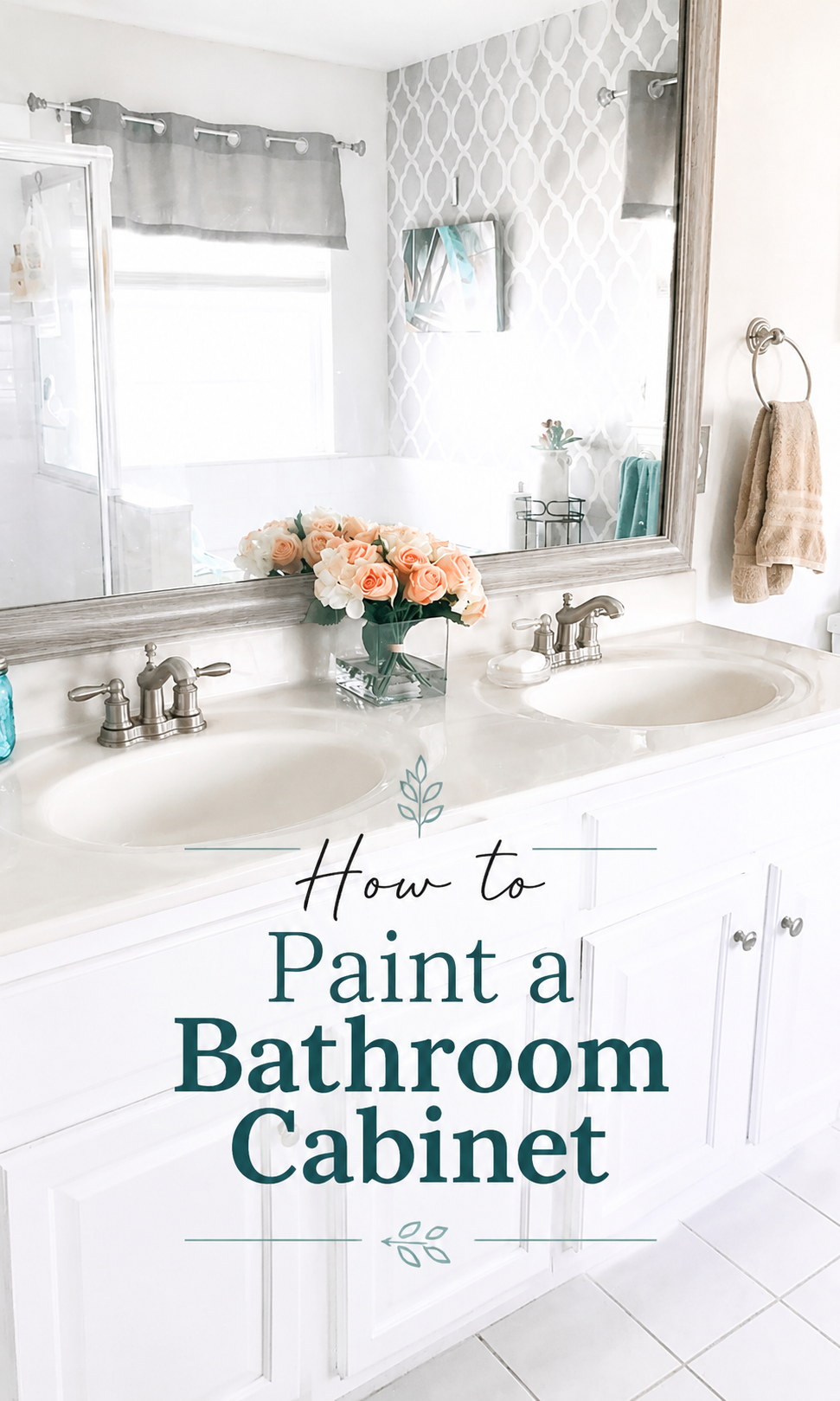 how to paint a bathroom cabinet