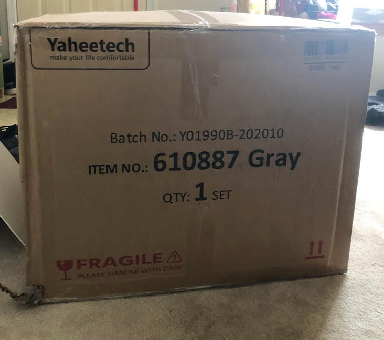 living room recliner in shipping box