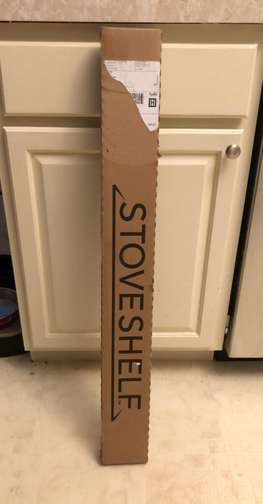 StoveTop range magnetic shelf in box