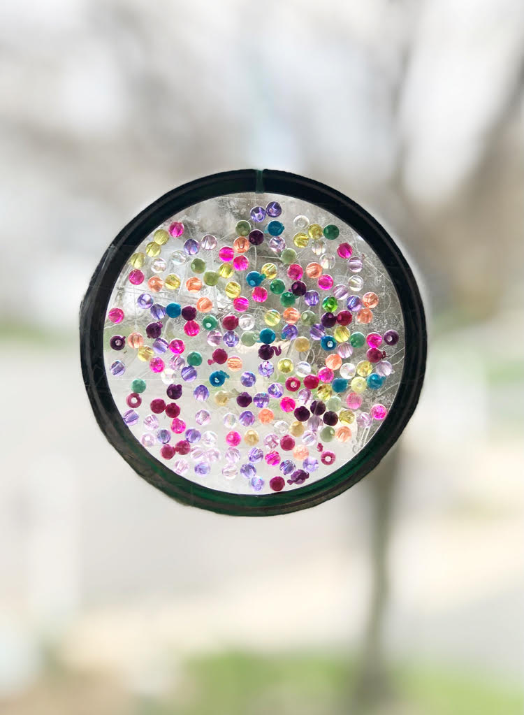 beautiful DIY mason jar ring suncatcher