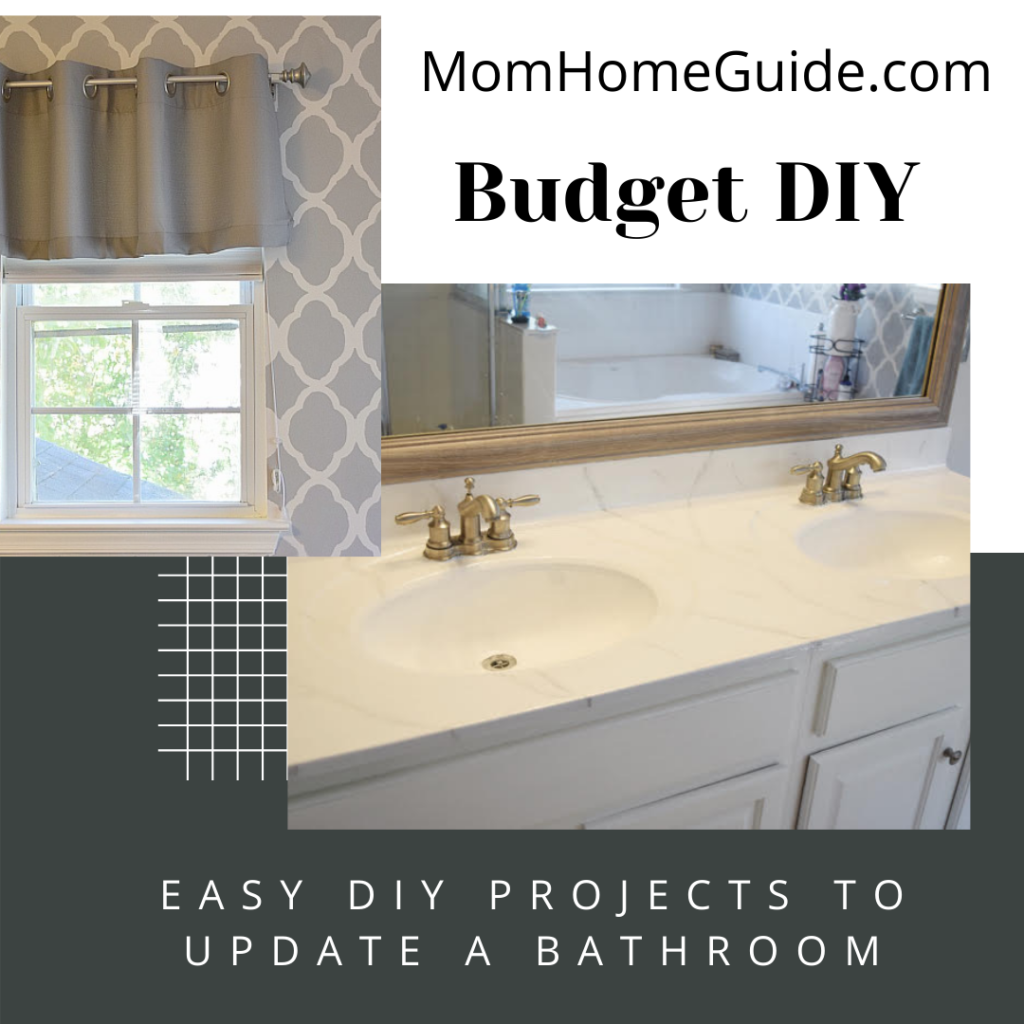 easy DIY projects for updating a bathroom
