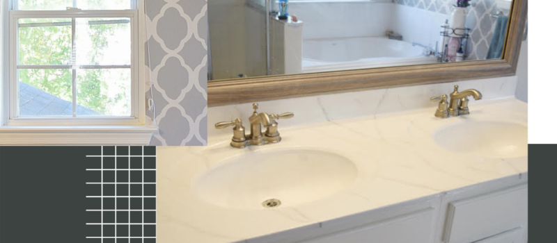 easy DIY projects for updating a bathroom