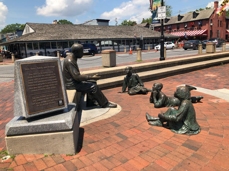 Alex Hayley memorial in Annapolis, Maryland