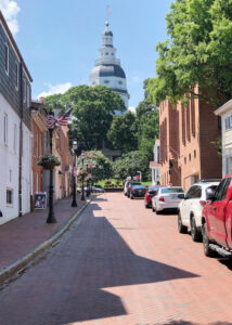 Maryland capitol building, annapolis, downtown