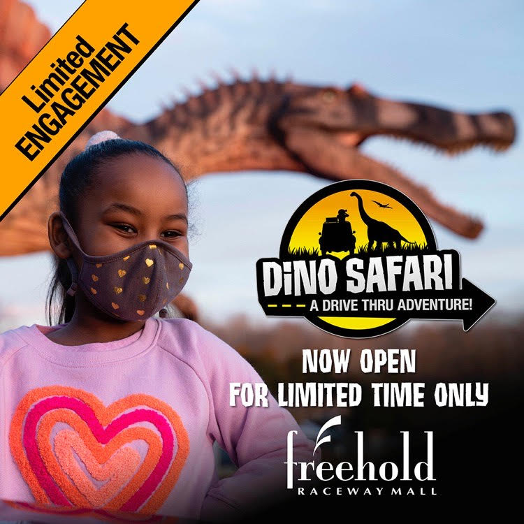 girl at Dino Safari at Freehold Raceway Mall