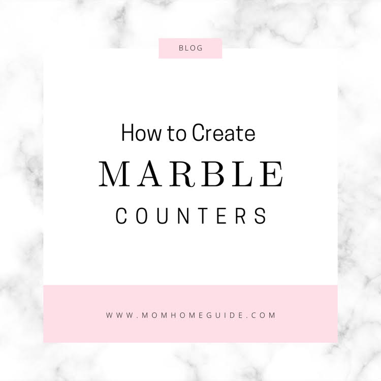 Follow these tips for creating beautiful faux marble counters on a budget. I did this for my kitchen, and they look fantastic!