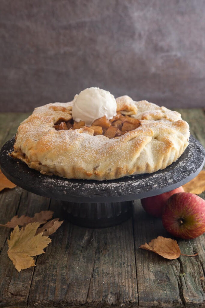 I love this recipe for a delicious caramel apple galette!