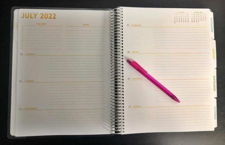 large planner pages