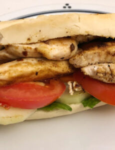 sweet and slghtly spicy grilled chicken sandwich