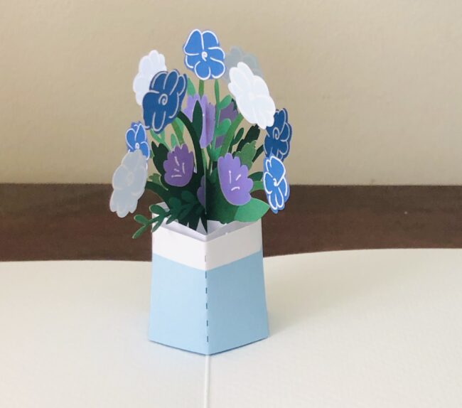 Lovepops flower pot pop-up greeting card.