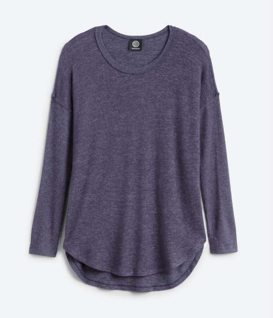 I love this comfy blue knit top from Stitch Fix!