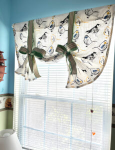 This tie-up curtain is so easy to make - you can even make it if you can't sew!