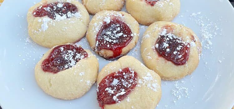 Raspberry Thumbprint Shortbread Cookies—Taste Creations Blog Hop