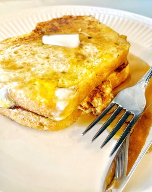 eggy french toast with sugar and cinnamon recipe