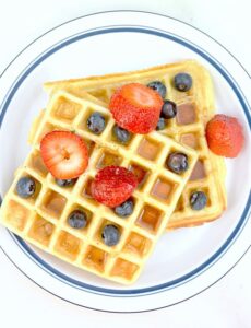 This waffle recipe is perfect for Mother's Day!