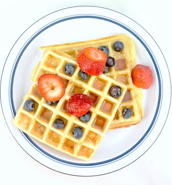 This waffle recipe is perfect for Mother's Day!