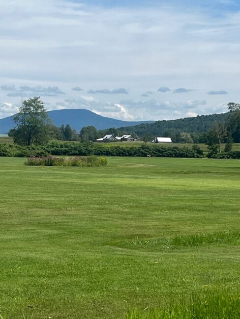 Beautiful mountain scenery in Stowe, Vermont.