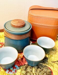 beautiful Japanese travel tea set