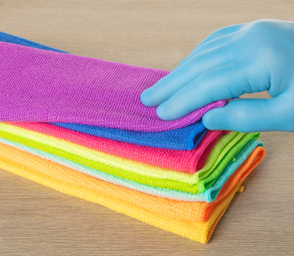 colorful microfiber cloths