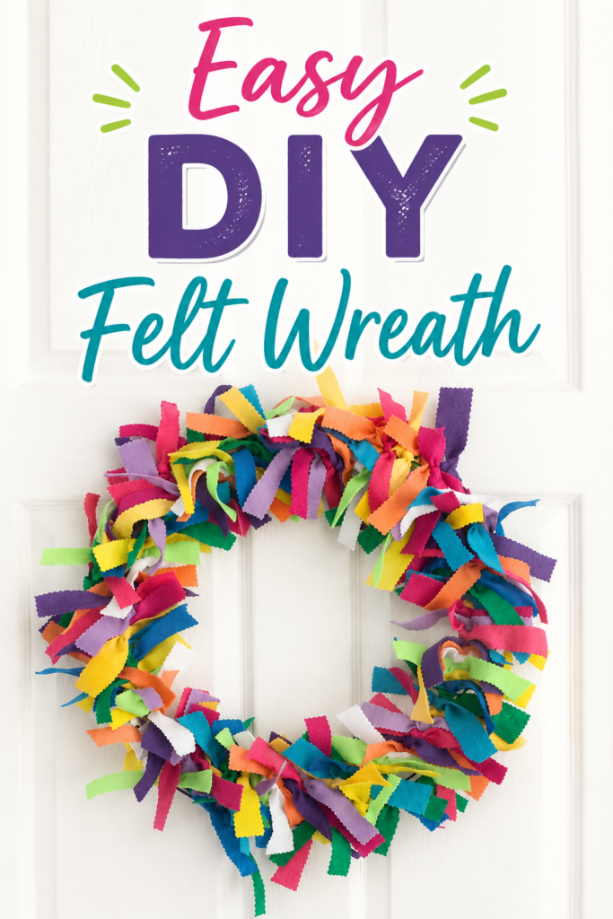 DIY felt wreath