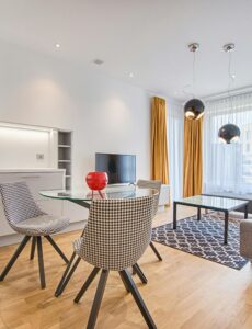 clean and modern living room