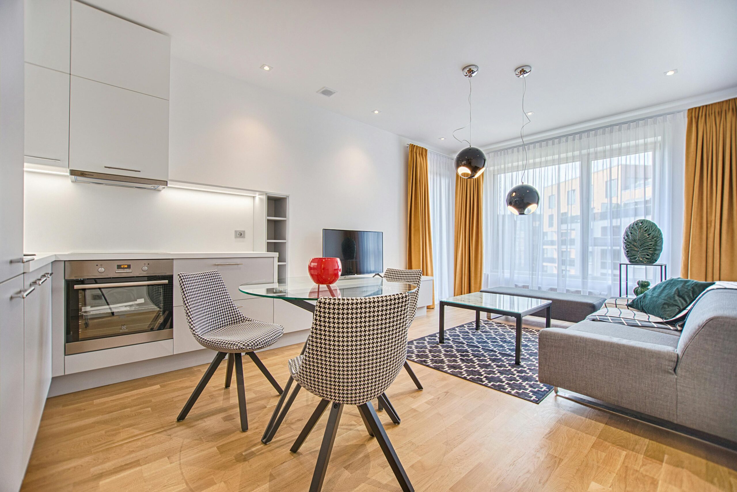 clean and modern living room