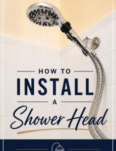 how to, install, shower head