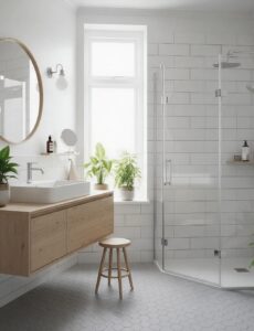 beautiful, new bathroom