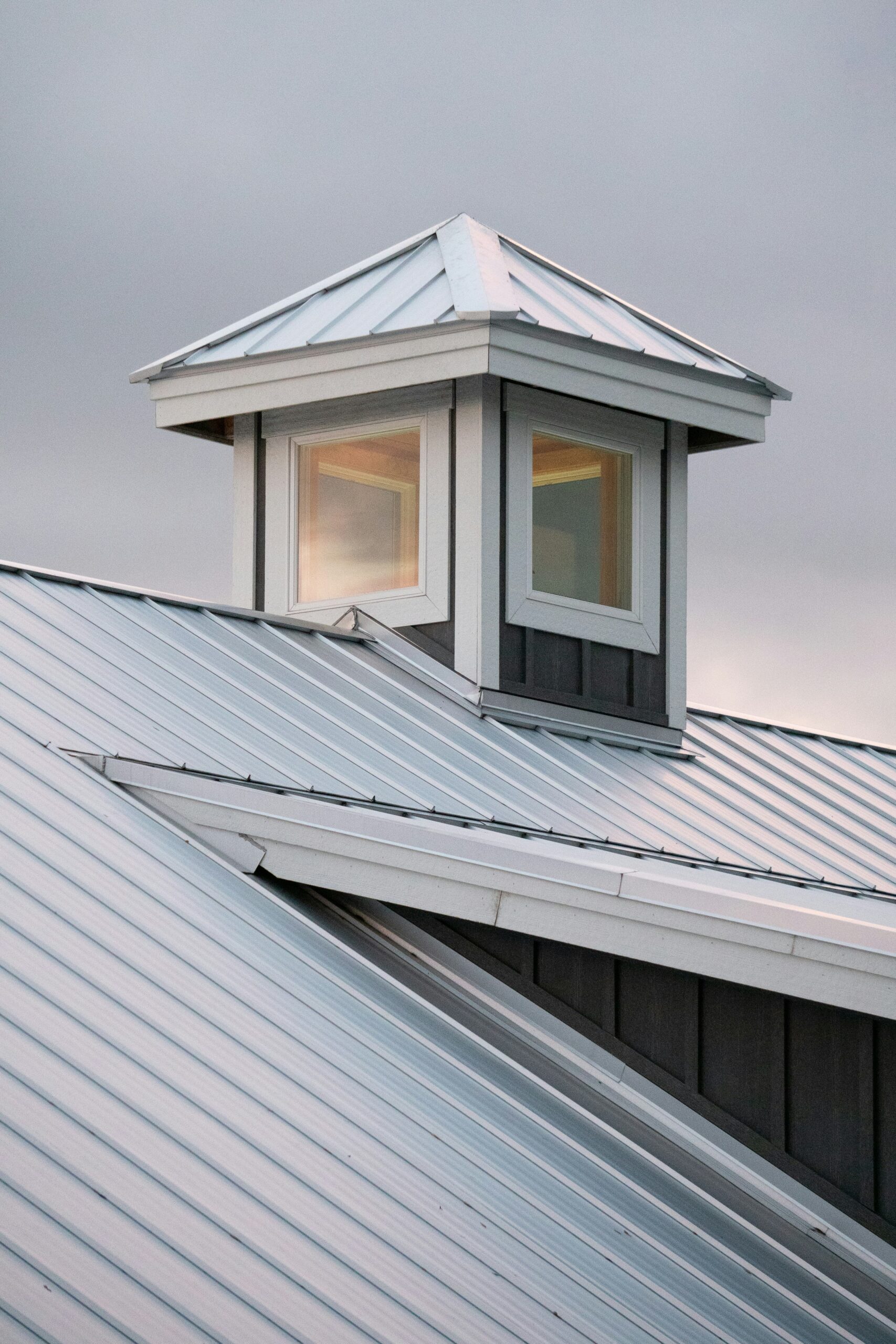 metal roof on home