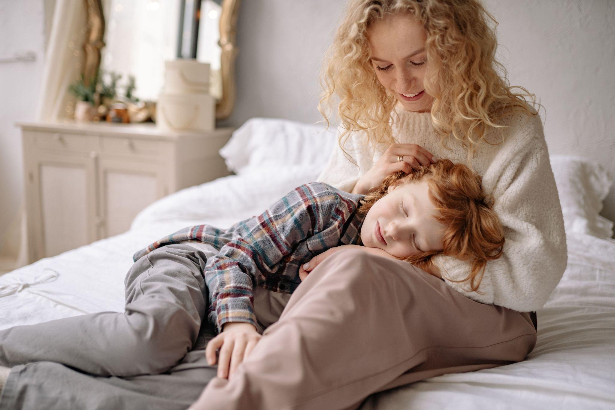 mom, child