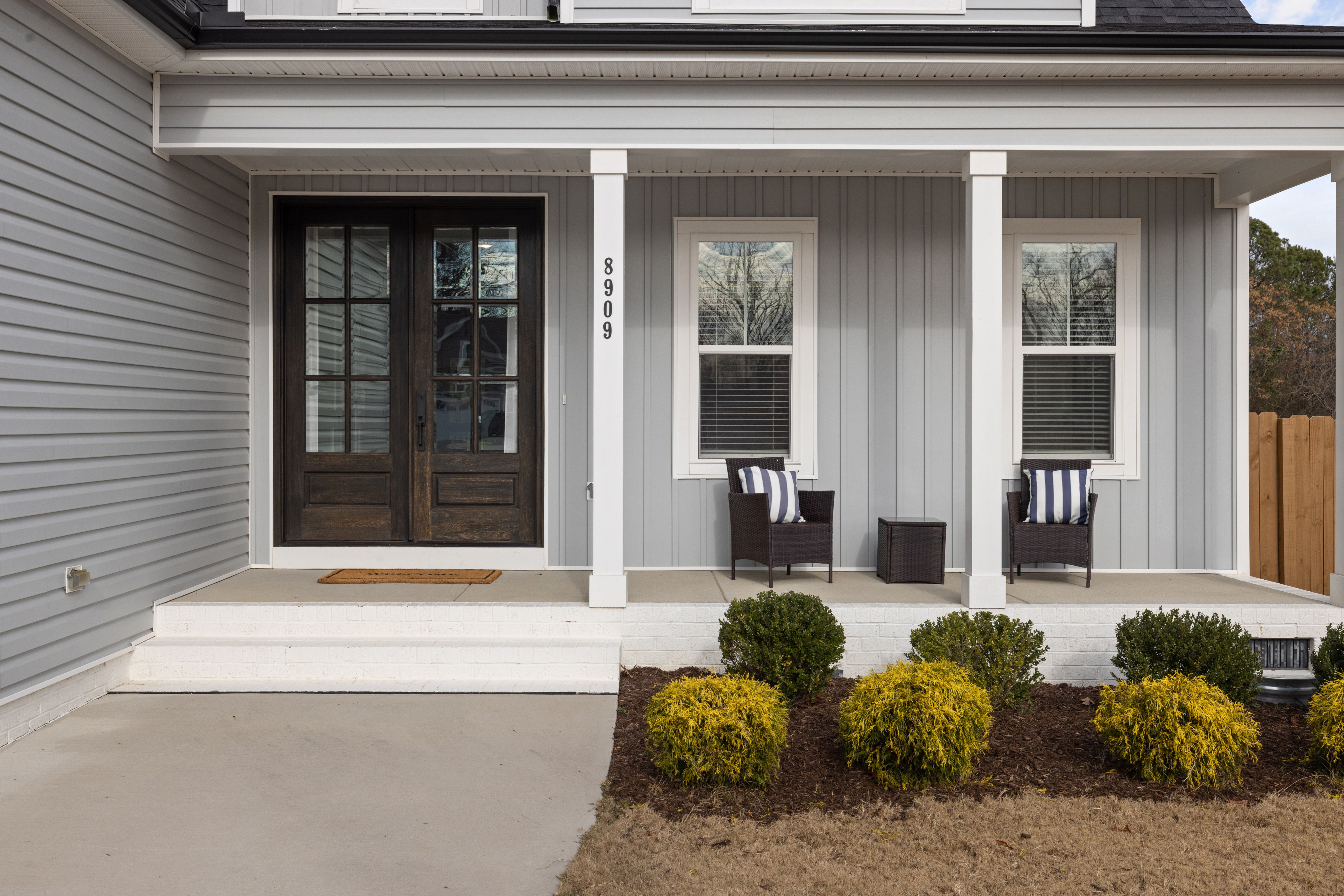front porch, new home