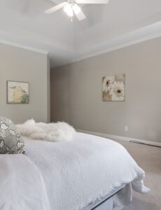 neutral, master bedroom