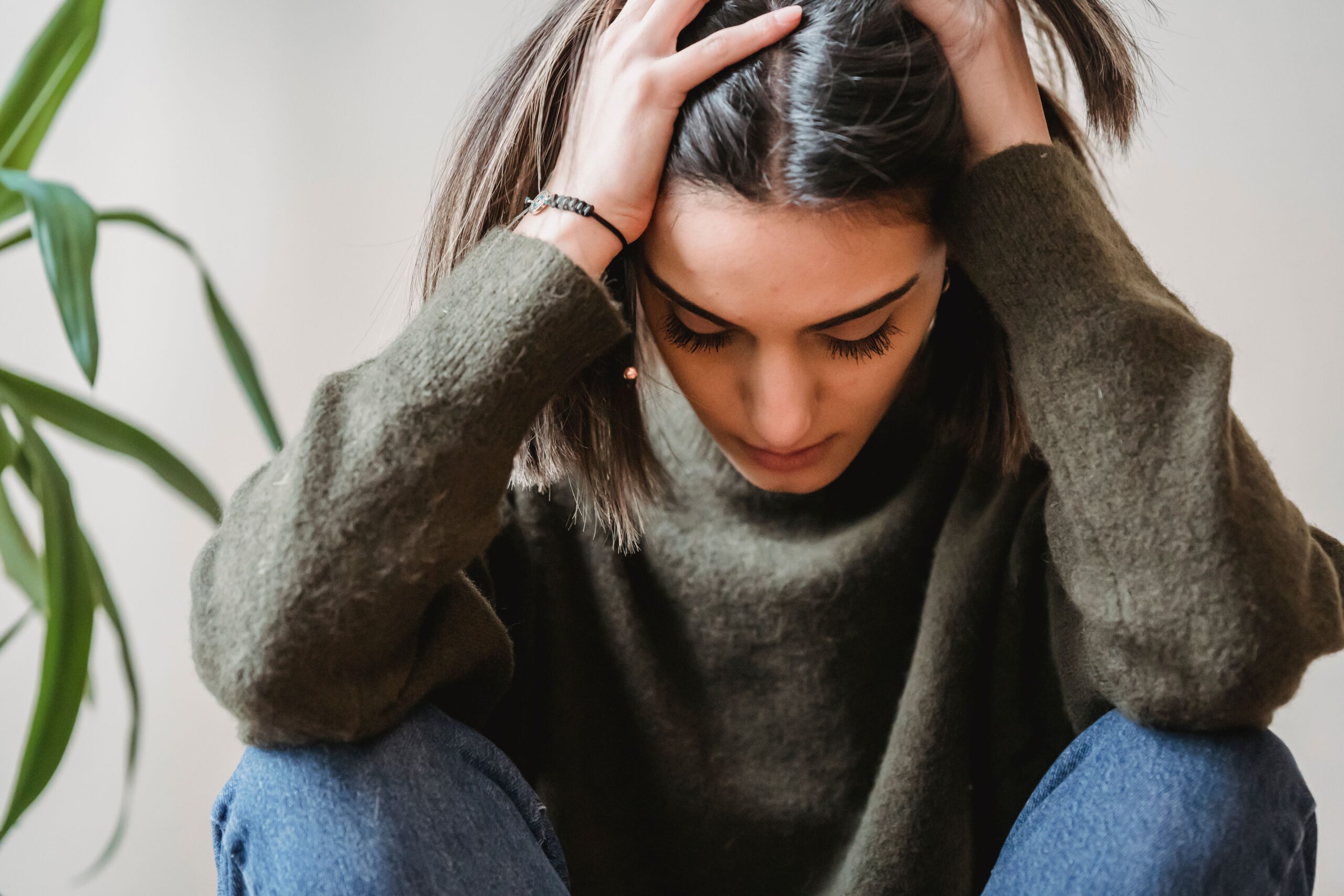 upset teen