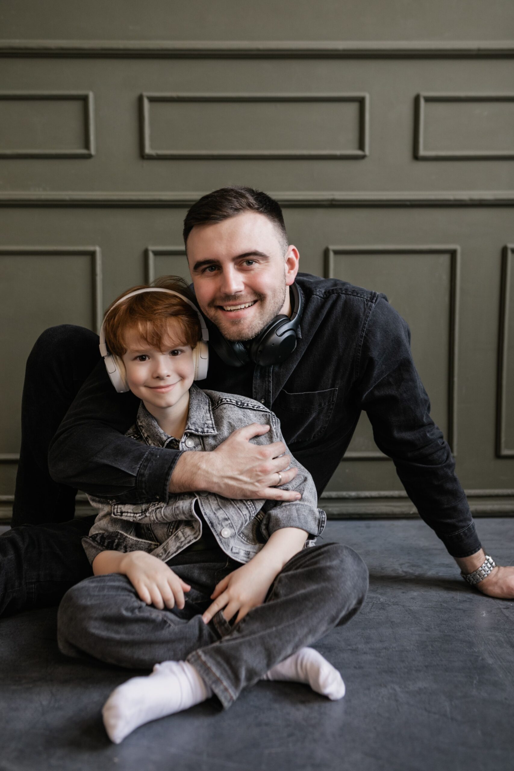 father with his young son