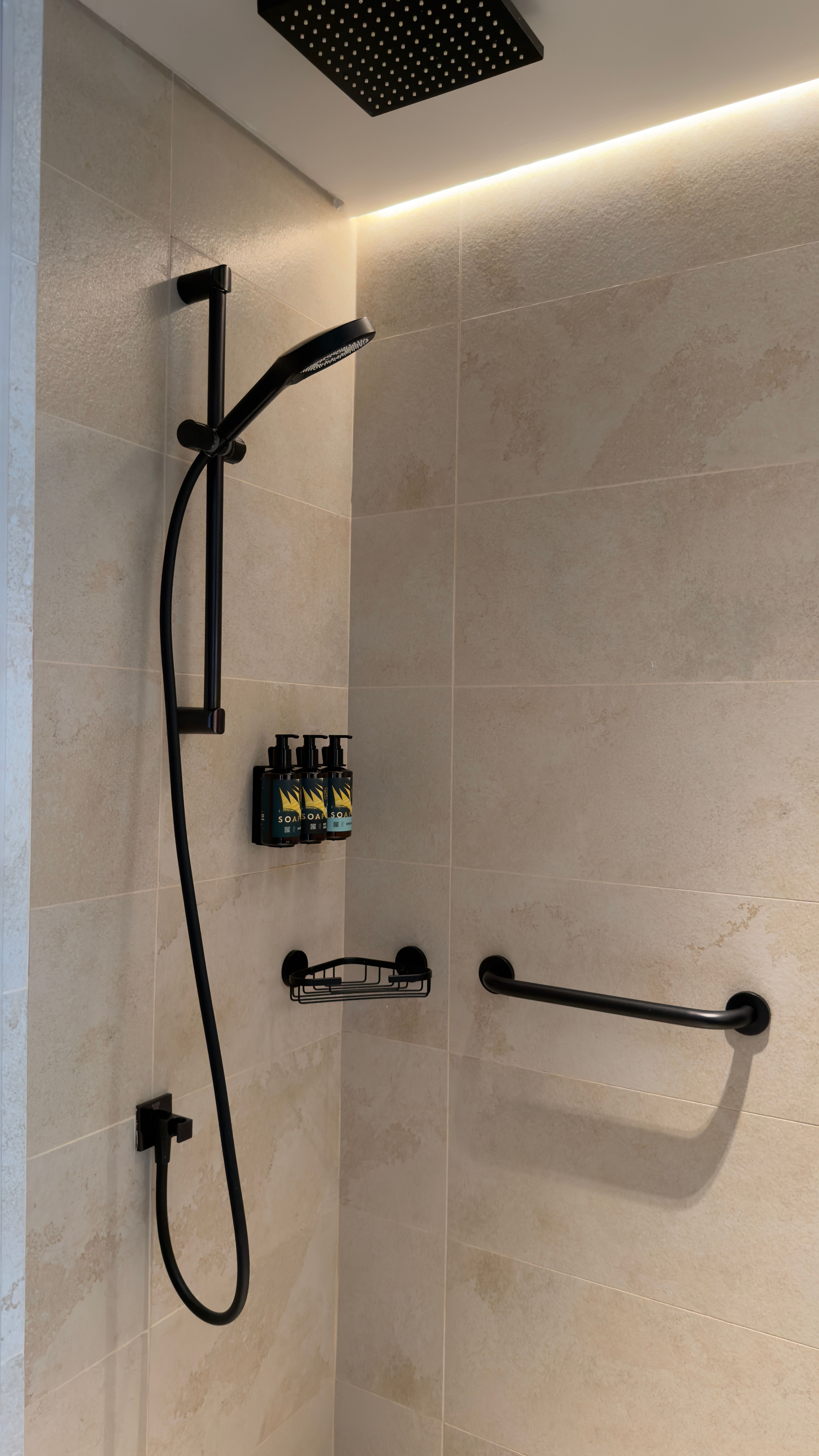 modern shower