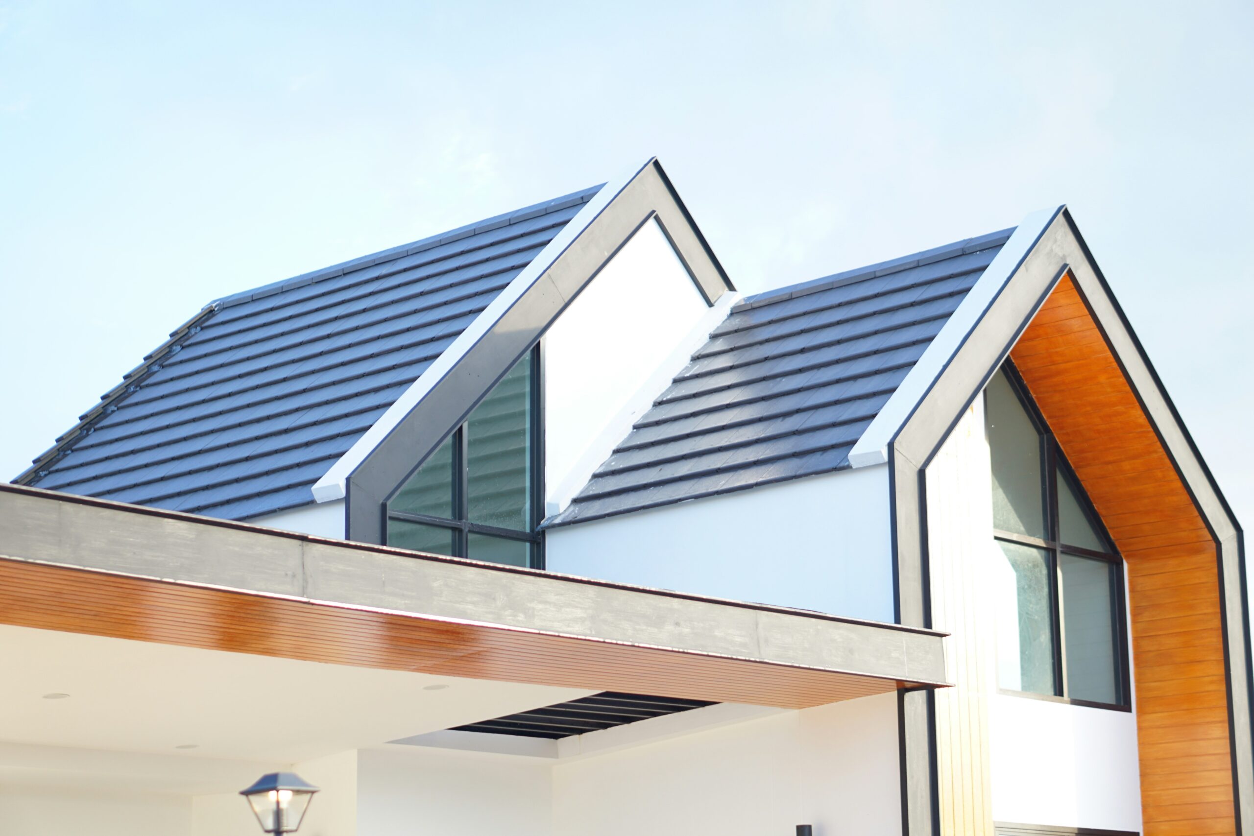 home with beautiful metal roof